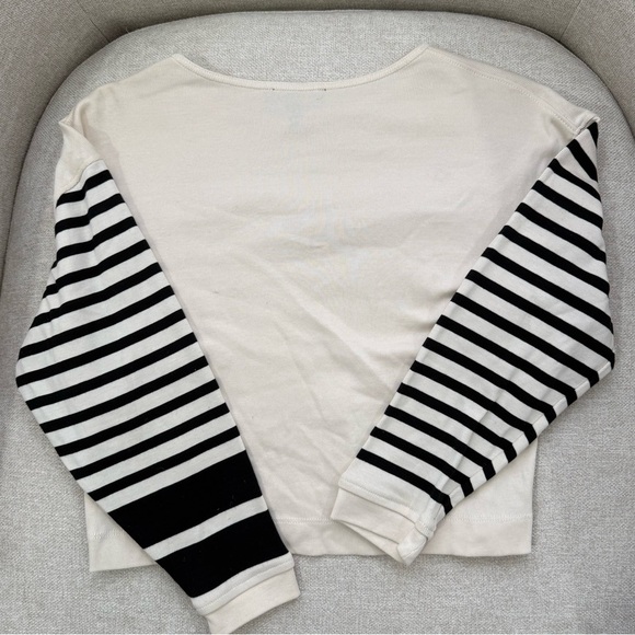 rag & bone striped crop long sleeve top - Picture 6 of 6